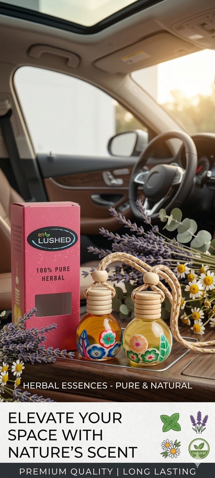 Hanging Pod Herbal Car | Home Freshener| Rose Rush